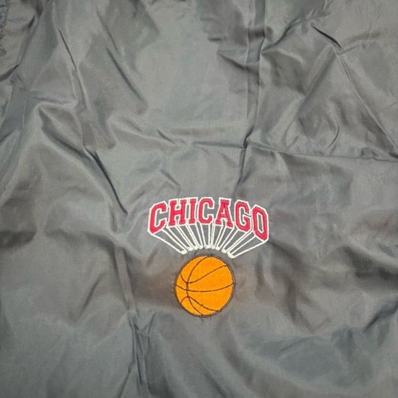 Vintage 90s Black Chicago Bulls Insulated Track Pants - Picture 4 of 5